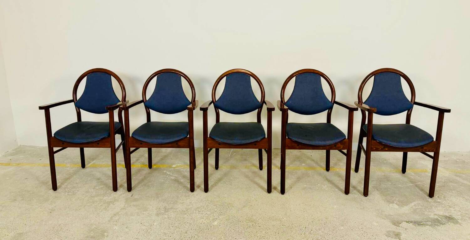 Vintage Baumann chairs, set of 9 bridge chairs