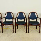 Vintage Baumann chairs, set of 9 bridge chairs
