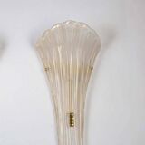 Set of four wall lamps in Murano glass