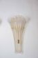 Set of four wall lamps in Murano glass
