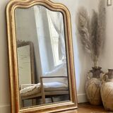 Old mirror louis Philippe golden gold leaf fireplace
