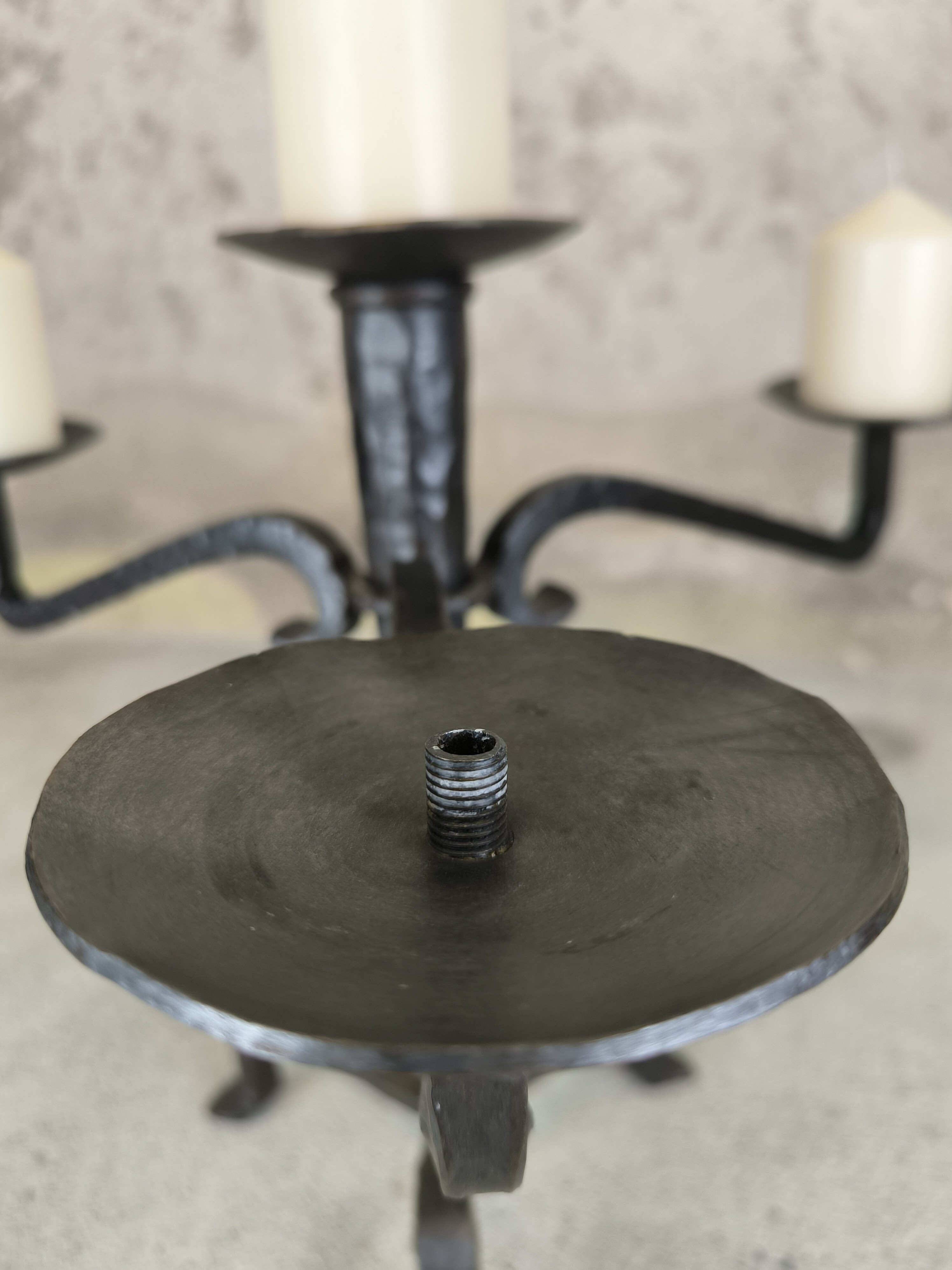 Vintage brutalist chandelier