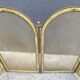 1950s brass fireplace screen