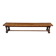 Vintage 19th-century farmhouse bench in solid wood, 250cm