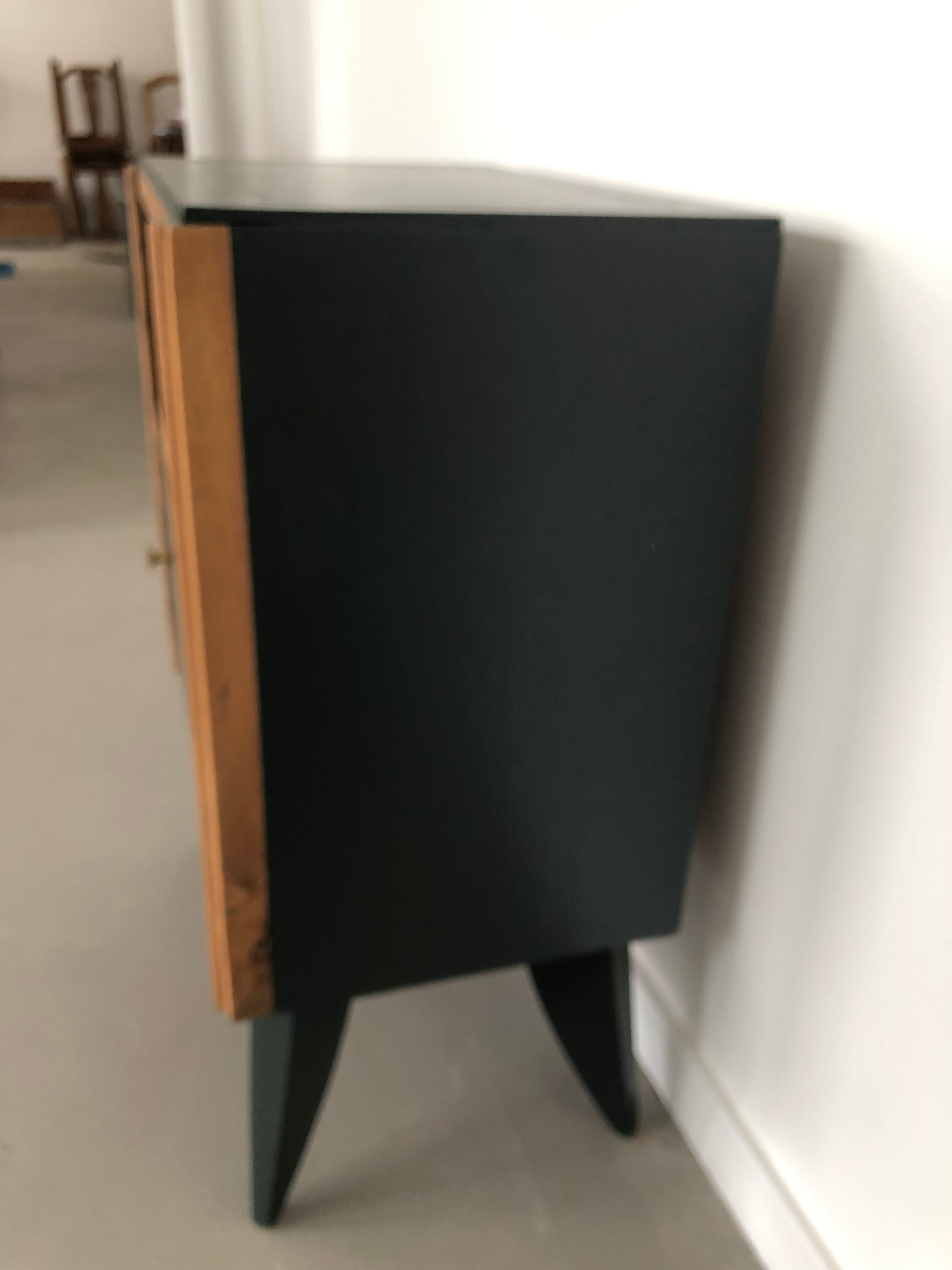 Bedside art deco obsidian green