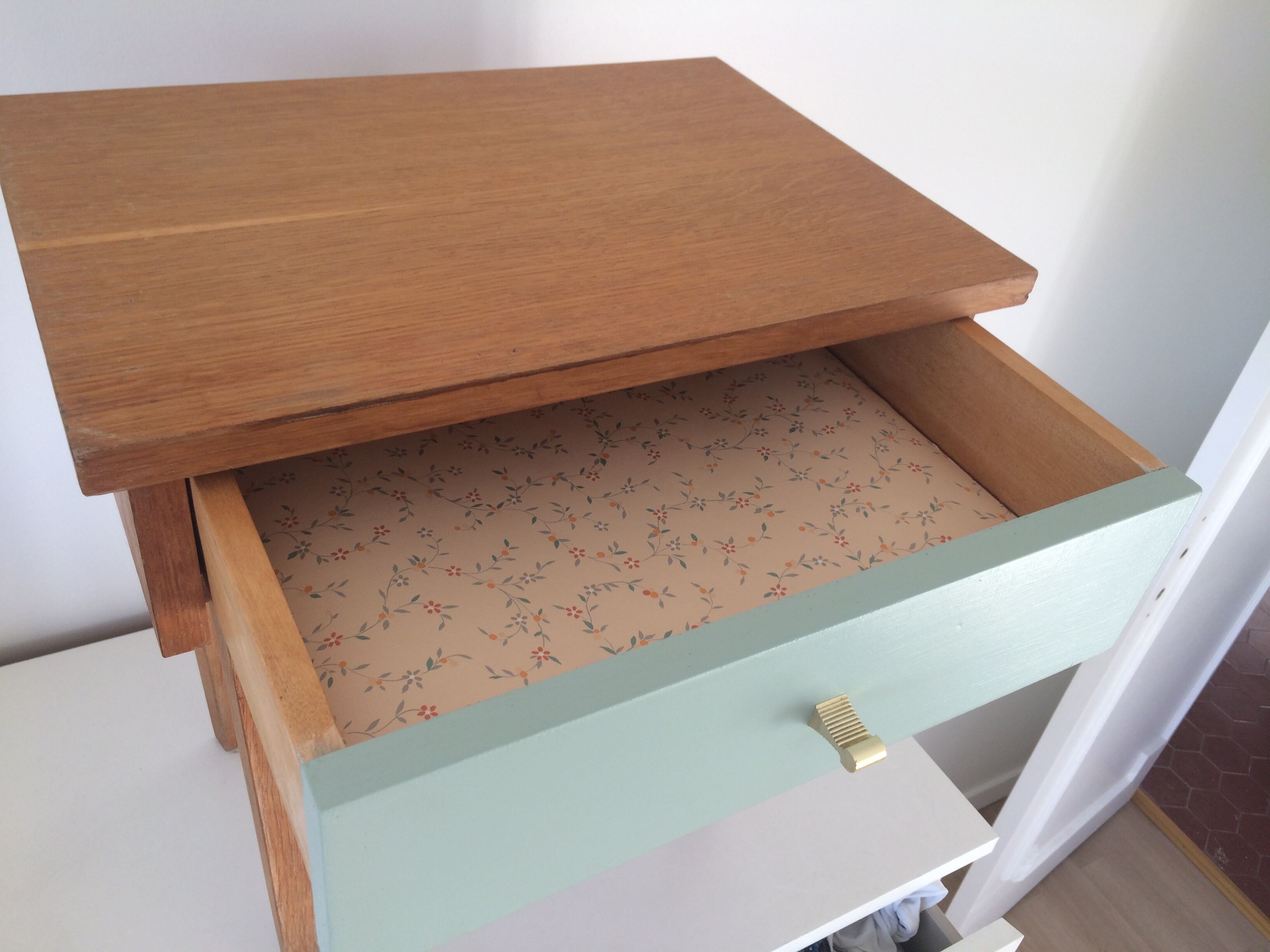 Year 1960 vintage nightstand
