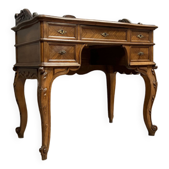 Venetian desk Louis XV style in rosewood circa 1850