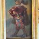 Pair of portraits of Italian bandits, oil on panels, gilded frames, circa 1880.