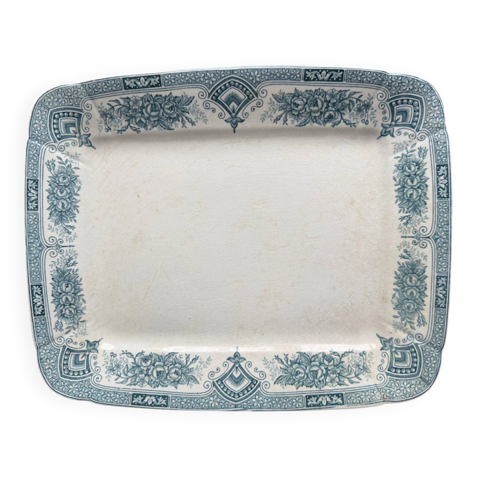 Large antique ironstone dish