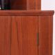 Vintage Danish teak corner cabinet with display case, 1960s