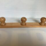 Scandinavian pine wood coat rack