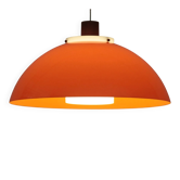 Suspension – Plastique et Teck, Modèle 549 – Uno & Östen Kristiansson pour Luxus Vittsjö, Suède, années 1960.