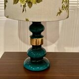 Paire de lampes verre Design scandinave 1950.