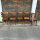 (Lot) 5 chaises bistrot bois