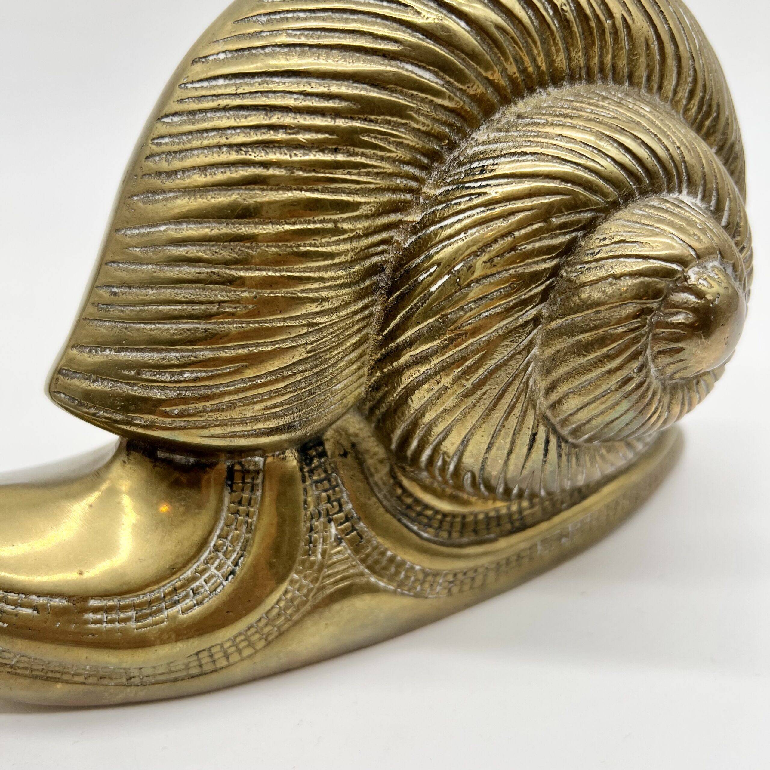 "XXL" brass snail – Germany, 1970s