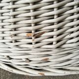Braided rattan armchair