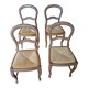 Set of 4 Louis Philippe style chairs