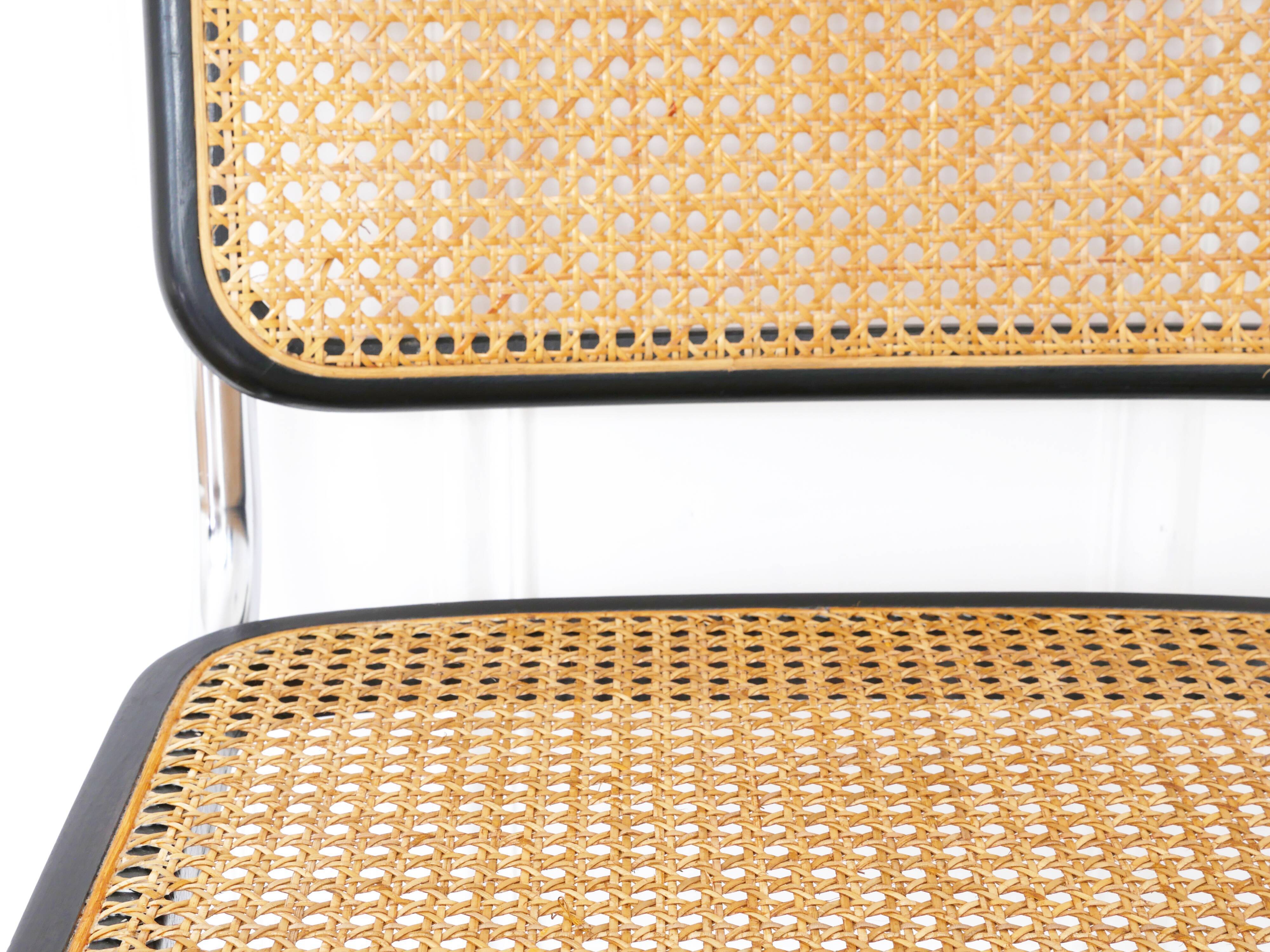 Chair Cesca B32 Marcel Breuer Made in Italy - Sitting cannage redone