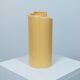 Three yellow vases in Memphis style by ASA Germany.
