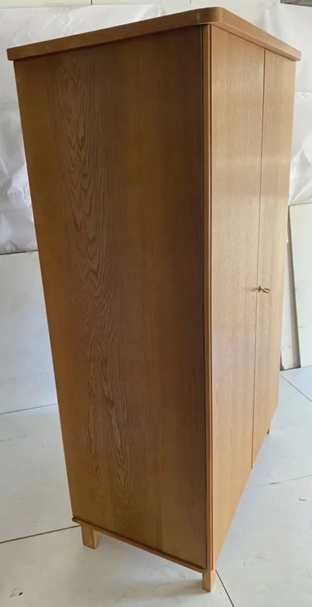 Vintage wardrobe with tapered legs
