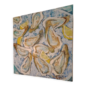 Peinture à l'huile Les Huitres