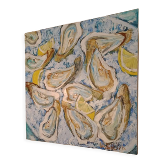 Oil painting "Oysters"