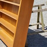 Wall shelf from the 50s in solid blond oak
