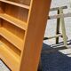 Wall shelf from the 50s in solid blond oak