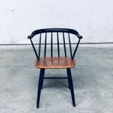 Set of Mid-Century Modern Fanett Armchairs, Denmark, 1950s