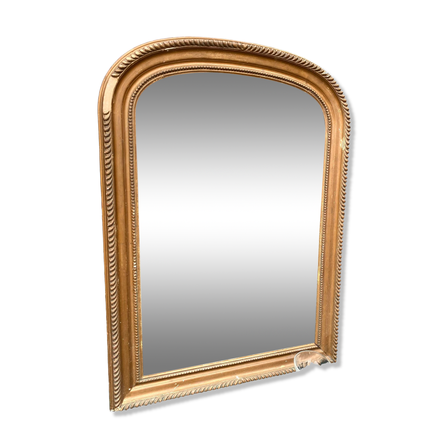 Old gilded mirror Louis Philippe style, 80x57 cm
