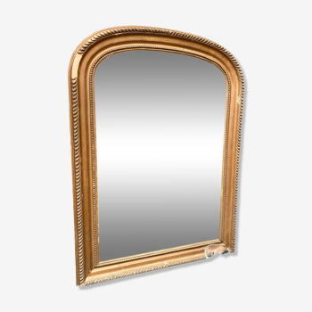 Miroir ancien doré style Louis Philippe, 80x57 cm