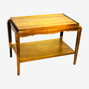 Vintage side table double top oak 1940