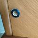 Vintage bedside table, varnish, compass legs, vintage 50s