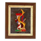 Original mid-century Swedish oil on canvas – “Layers” by Wilhelm Henning – signed & framed – 32 × 39 cm (12.6" × 15.4")