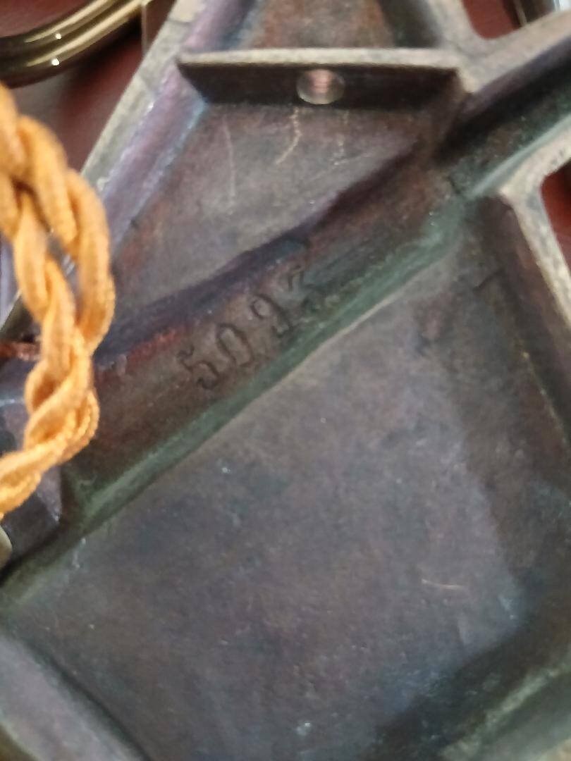 Splendid pair of bronze wall sconces by Jules Leleu? Art Deco.