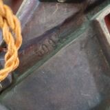 Splendid pair of bronze wall sconces by Jules Leleu? Art Deco.