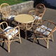 Wicker garden lounge