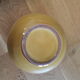 Ceramic vase enamelled yellow mustard ball shape