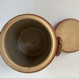 Glazed stoneware confit pot