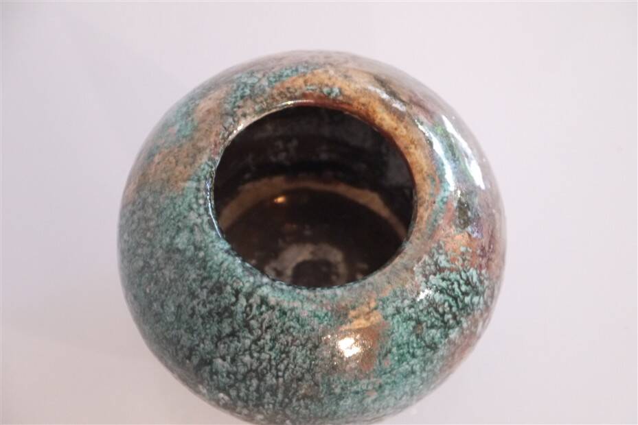 1960 ceramic round vase