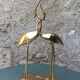 Couple of vintage brass herons