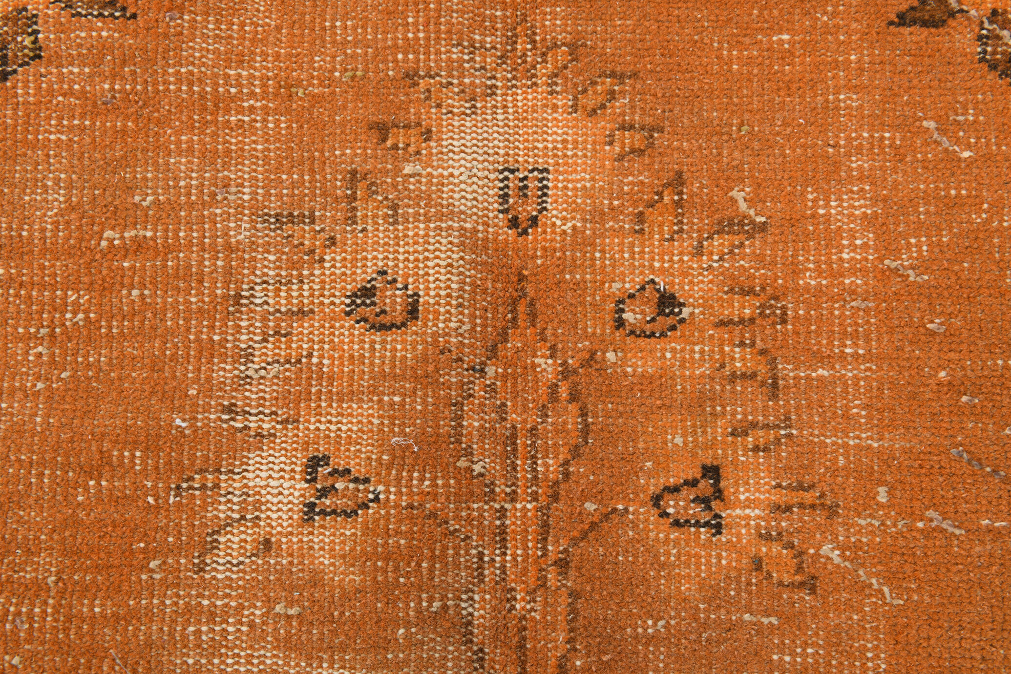 Orange wool turkish rug 299x178cm