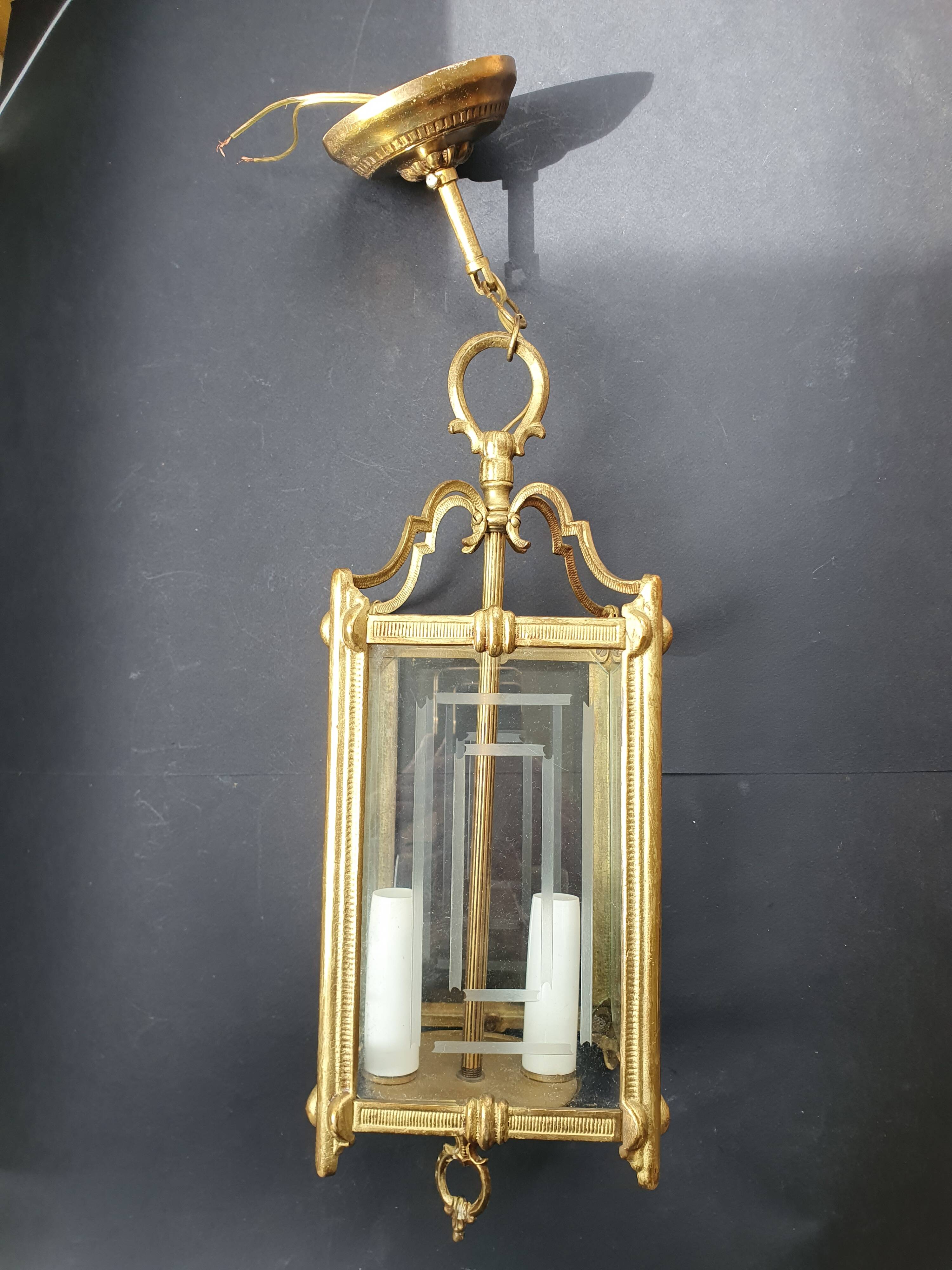 Lanterne quatre verres transparent vintage