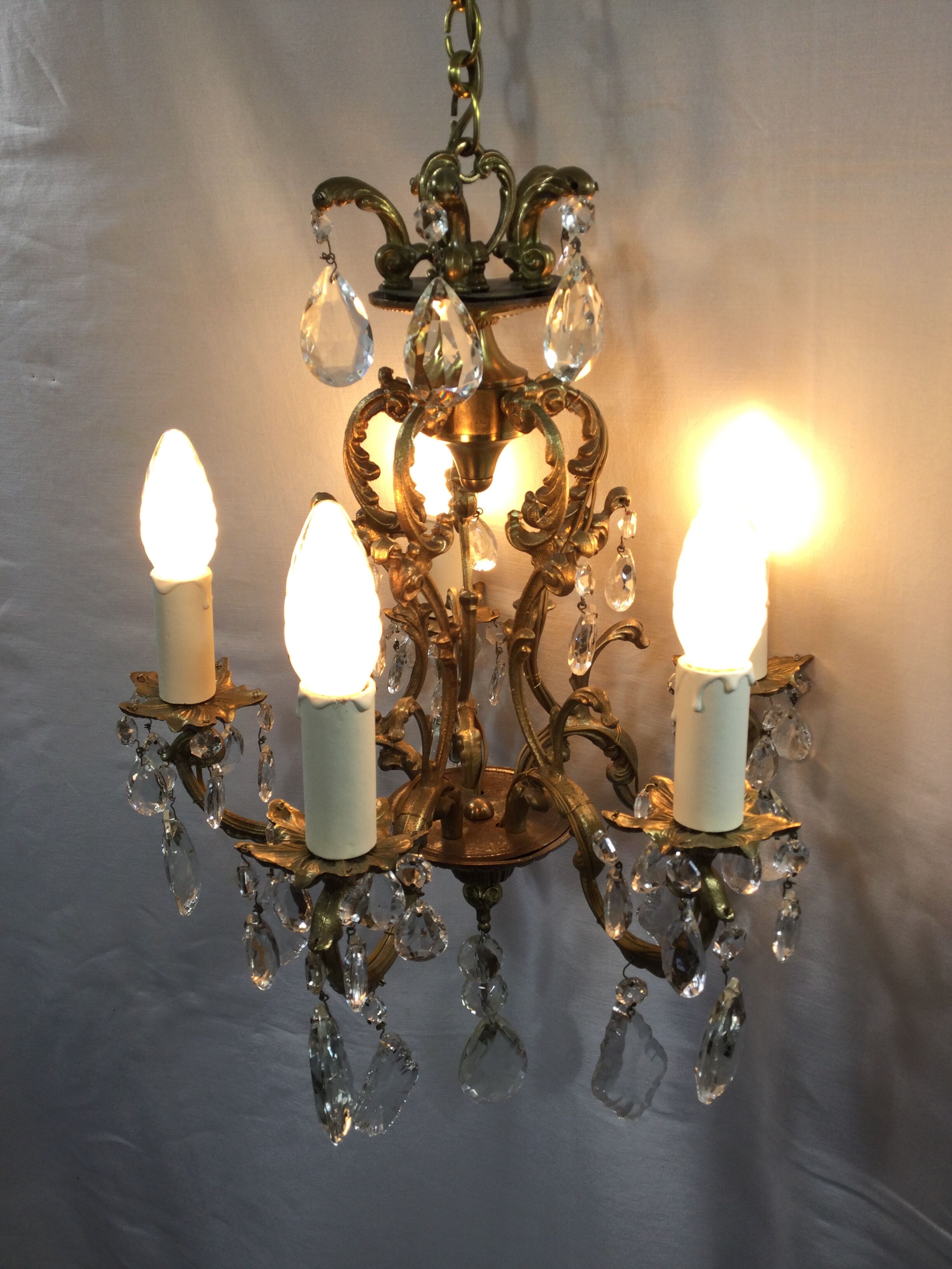 5-light cage chandelier