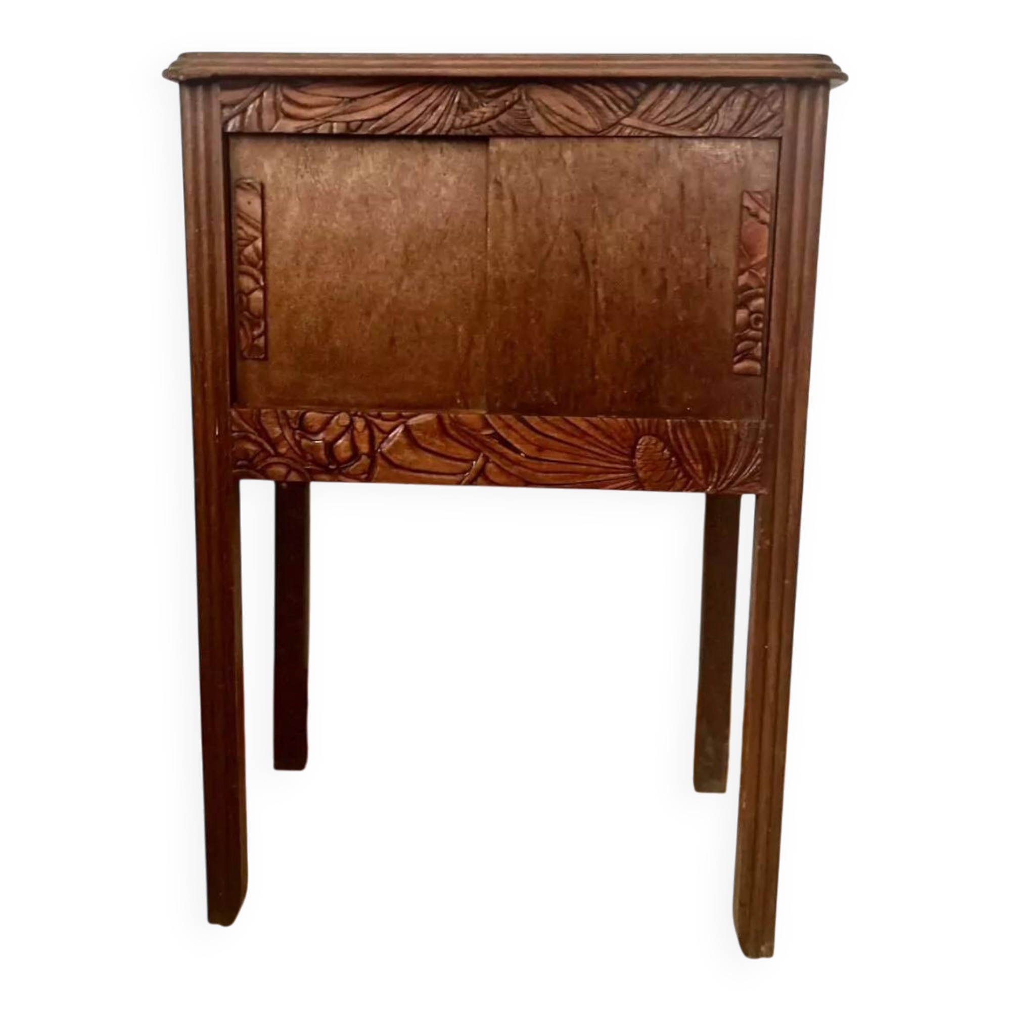 Petit meuble art déco aux portes coulissantes, atypique et joli