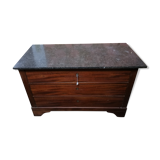 Straight chest of drawers with marble