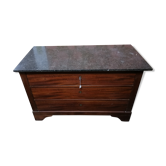 Straight chest of drawers with marble