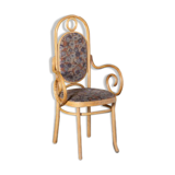 Long John Chair with Armrests No 207RF