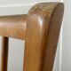 6 chaises de bistrot Baumann en bois et skaï