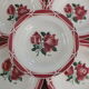 6 vintage Digoin Sarreguemines hollow plates model Cibon Lot 7